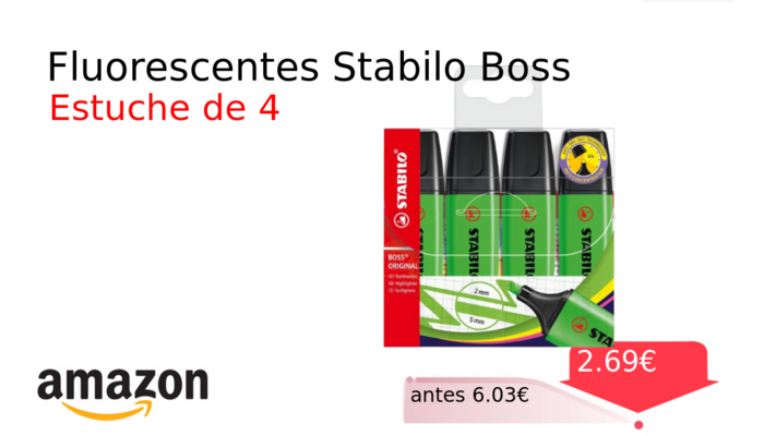 Fluorescentes Stabilo Boss