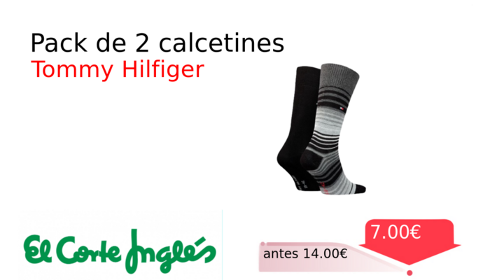 Pack de 2 calcetines