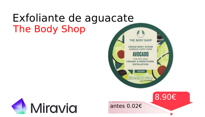 Exfoliante de aguacate