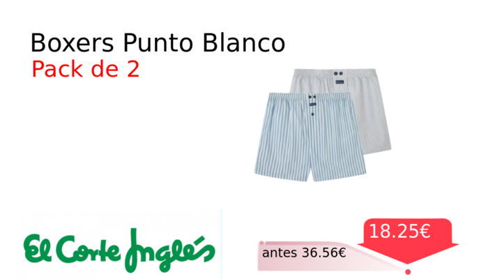 Boxers Punto Blanco