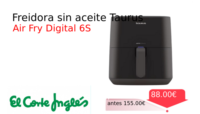 Freidora sin aceite Taurus