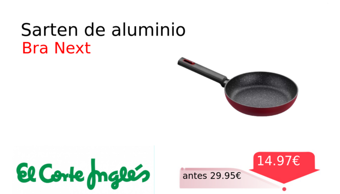 Sarten de aluminio 