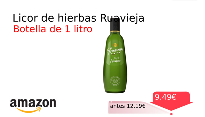 Licor de hierbas Ruavieja