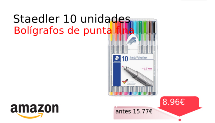 Staedler 10 unidades