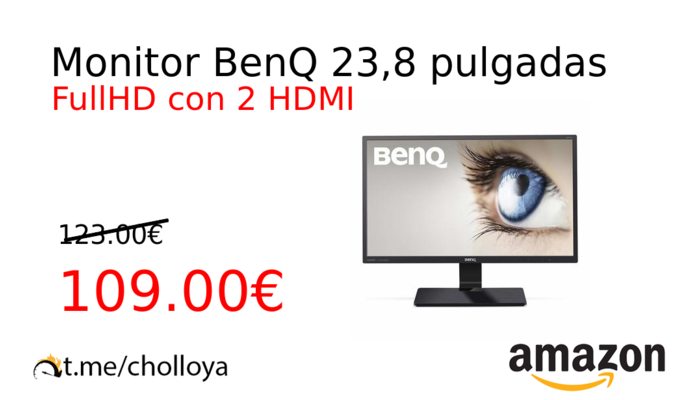 Monitor BenQ 23,8 pulgadas