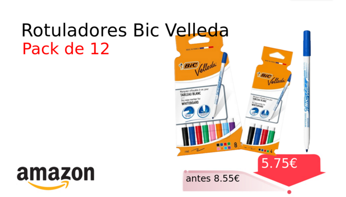 Rotuladores Bic Velleda