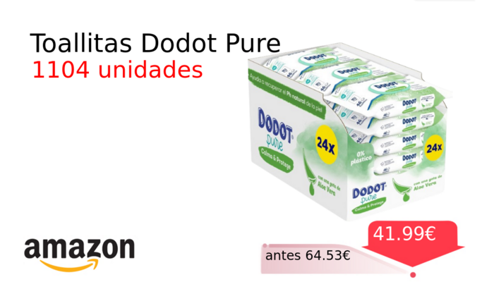 Toallitas Dodot Pure