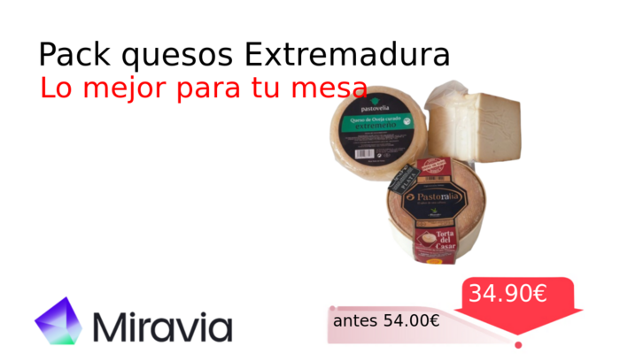 Pack quesos Extremadura