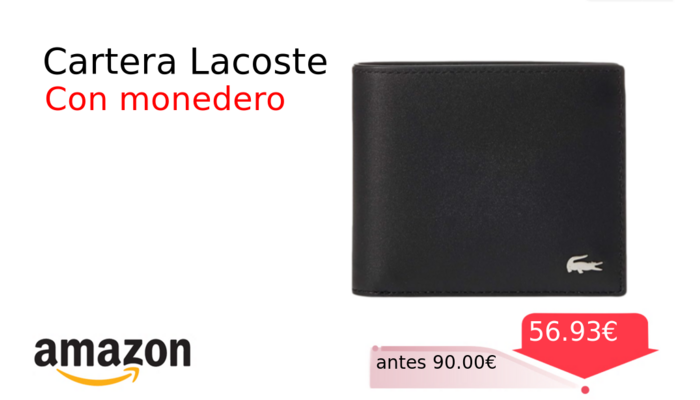 Cartera Lacoste