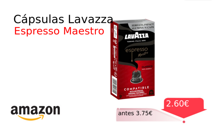 Cápsulas Lavazza 