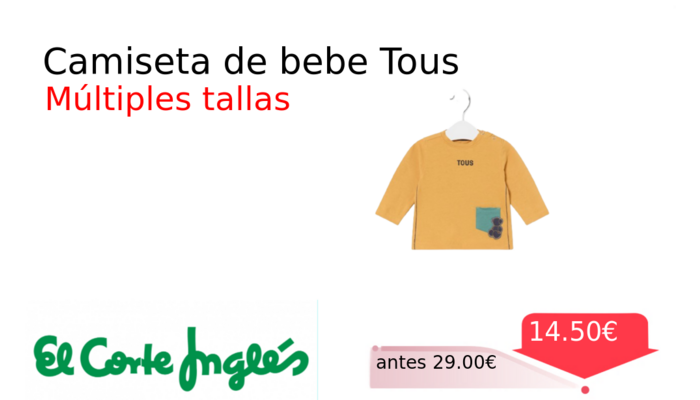 Camiseta de bebe Tous