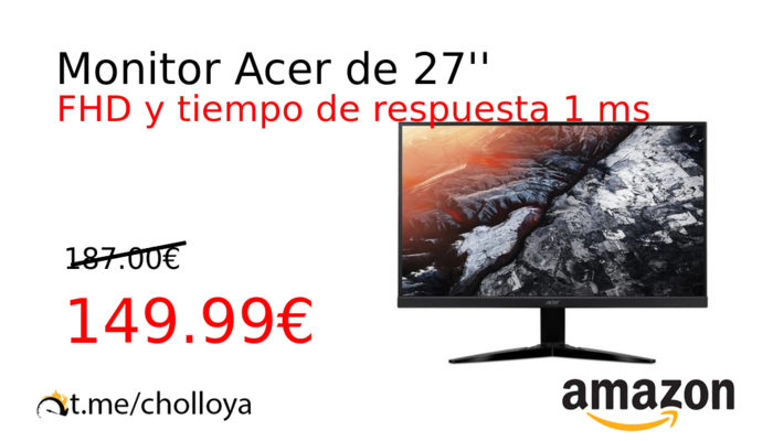 Monitor Acer de 27''