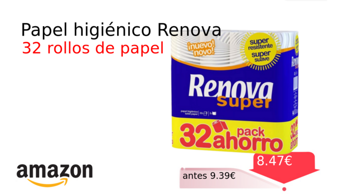 Papel higiénico Renova