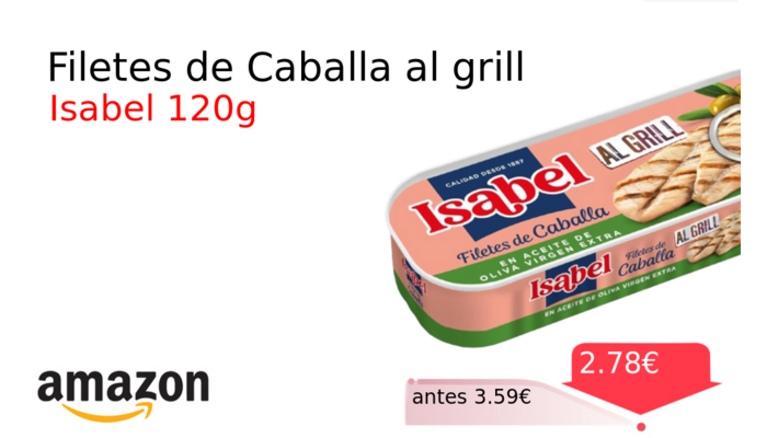 Filetes de Caballa al grill