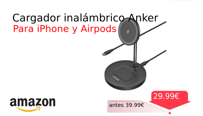 Cargador inalámbrico Anker