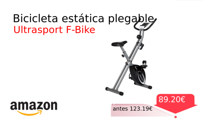 Bicicleta estática plegable