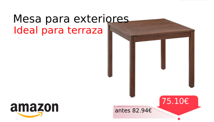 Mesa para exteriores