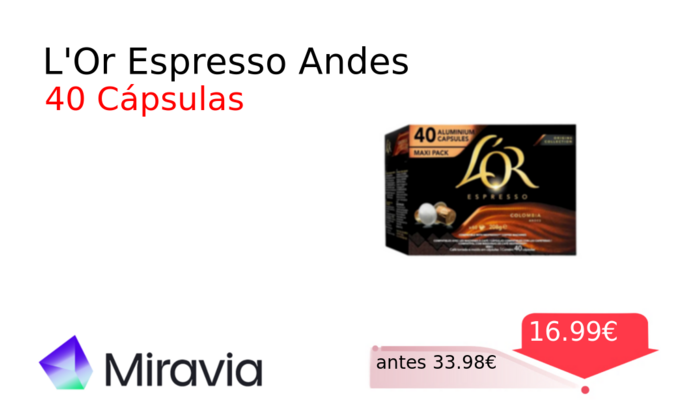 L'Or Espresso Andes