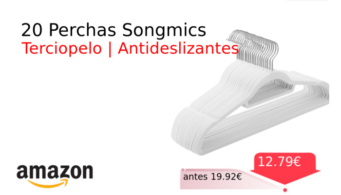 20 Perchas Songmics