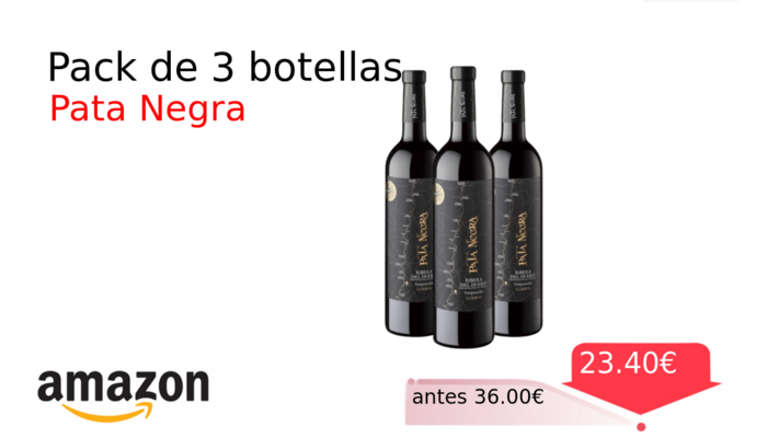 Pack de 3 botellas