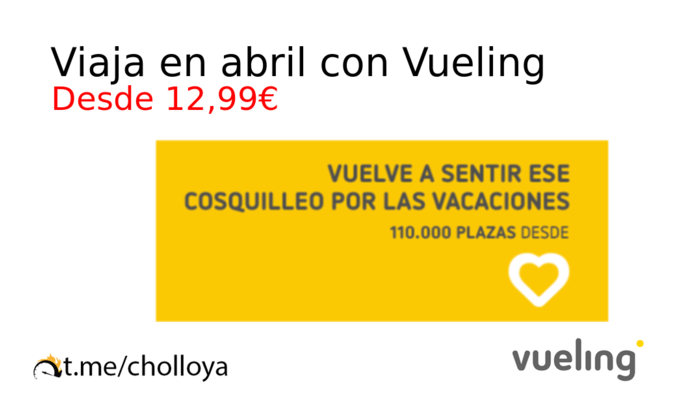 Viaja en abril con Vueling