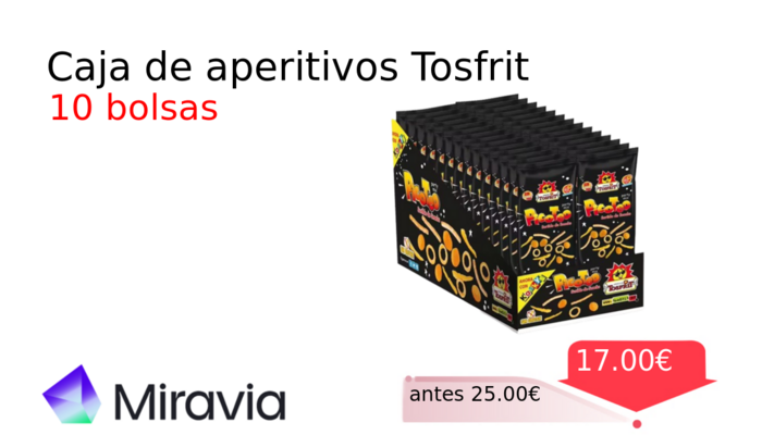 Caja de aperitivos Tosfrit