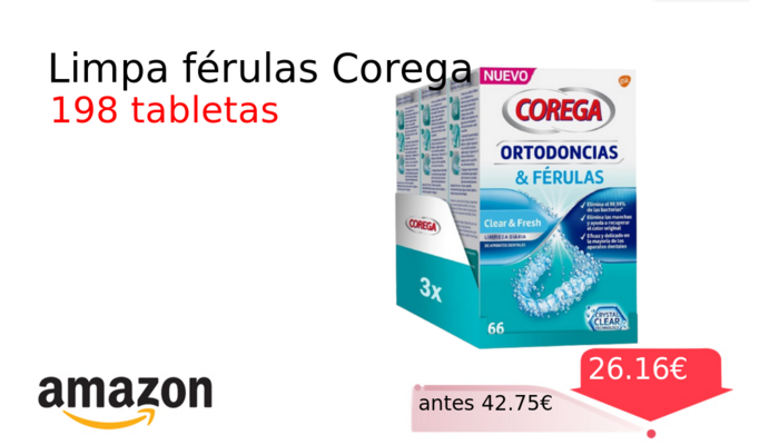 Limpa férulas Corega