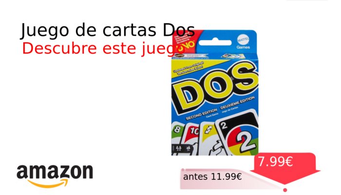 Juego de cartas Dos