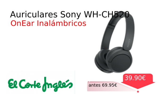 Auriculares Sony WH-CH520