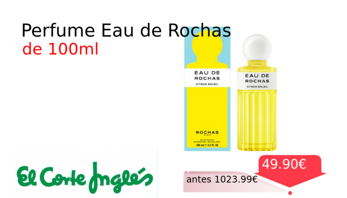 Perfume Eau de Rochas