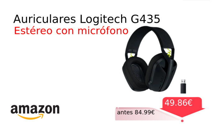 Auriculares Logitech G435