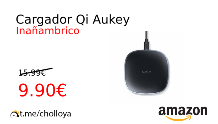 Cargador Qi Aukey