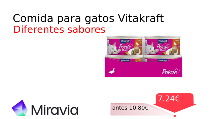 Comida para gatos Vitakraft