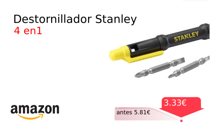 Destornillador Stanley