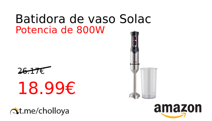 Batidora de vaso Solac