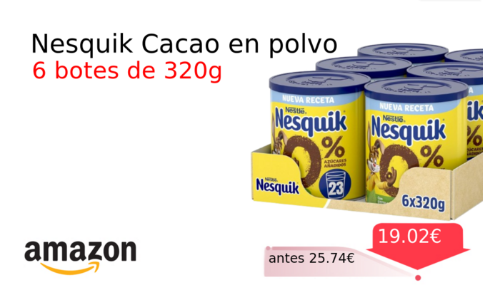 Nesquik Cacao en polvo