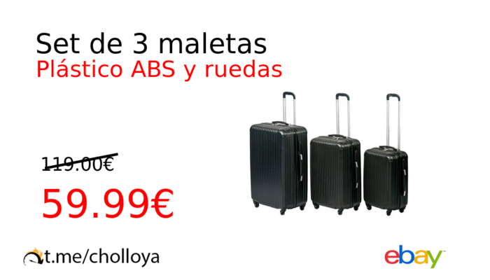 Set de 3 maletas