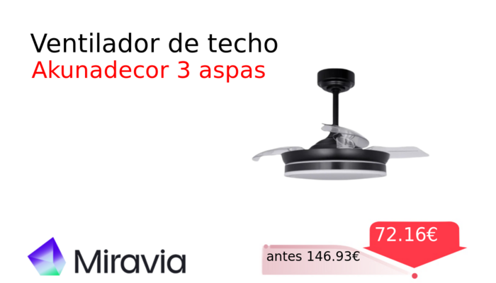 Ventilador de techo