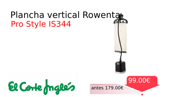 Plancha vertical Rowenta