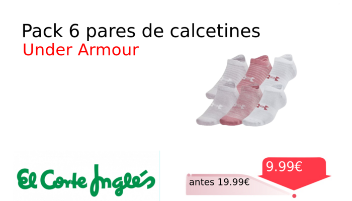 Pack 6 pares de calcetines