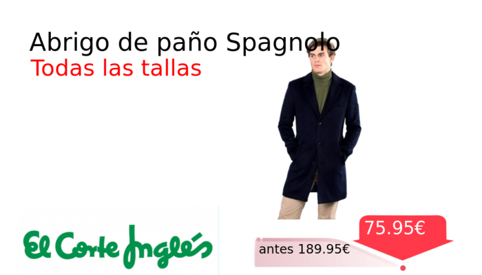 Abrigo de paño Spagnolo