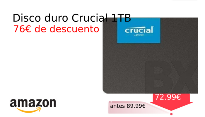 Disco duro Crucial 1TB