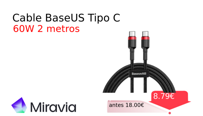 Cable BaseUS Tipo C