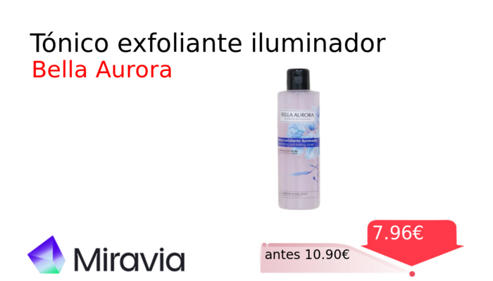 Tónico exfoliante iluminador