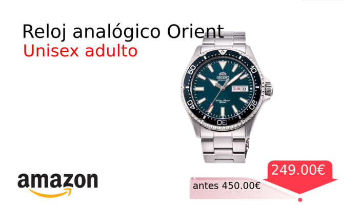 Reloj analógico Orient