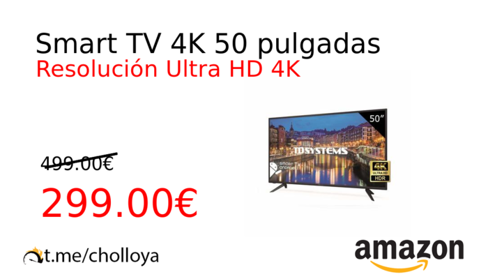 Smart TV 4K 50 pulgadas