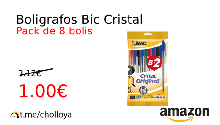 Boligrafos Bic Cristal