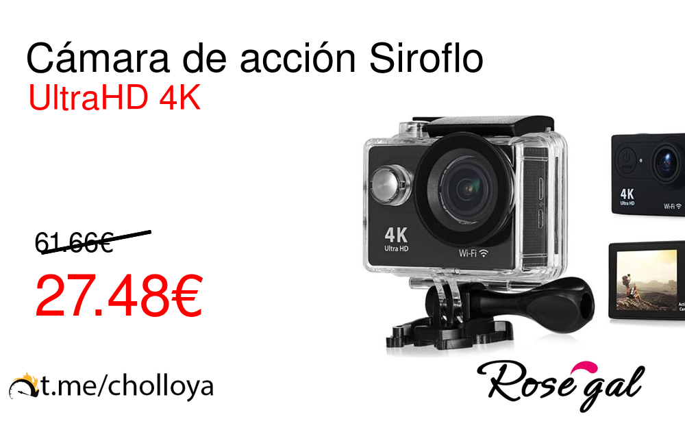 Cámara de acción Siroflo