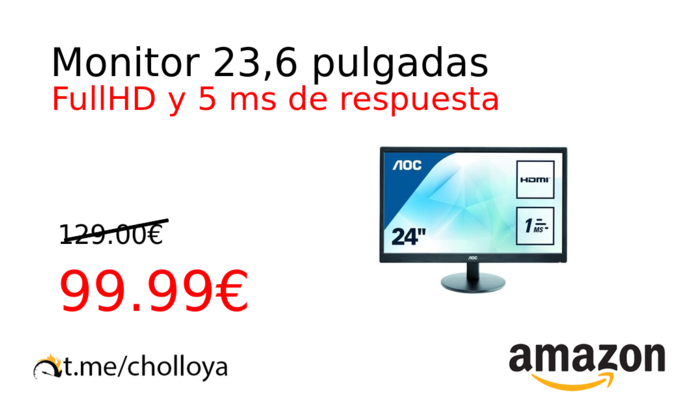 Monitor 23,6 pulgadas