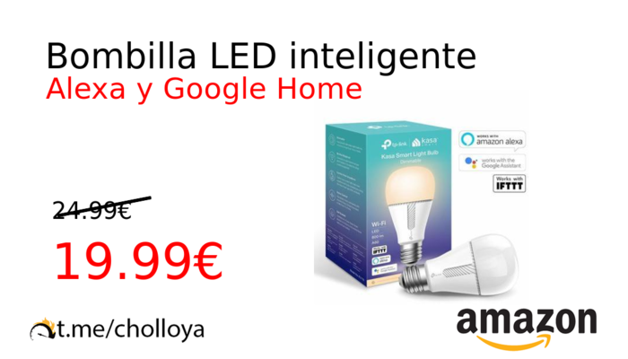 Bombilla LED inteligente